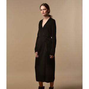 Maxi Wrap Dress Cashmere Black